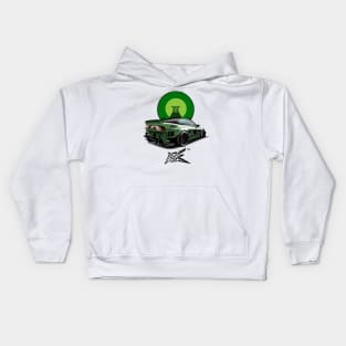 240SX nismo silvia s13 pandem green Kids Hoodie